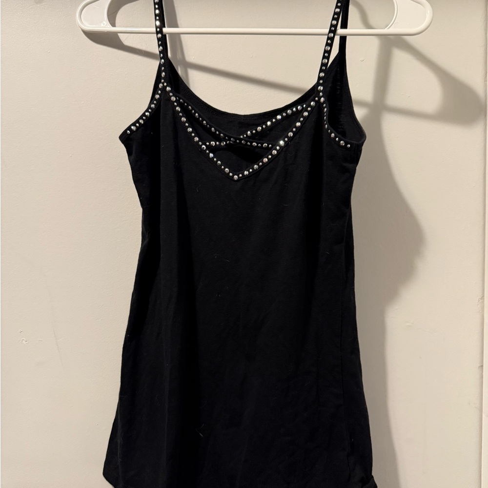 3 Reversible Studded Women's Cami Top: Black, White, Gray